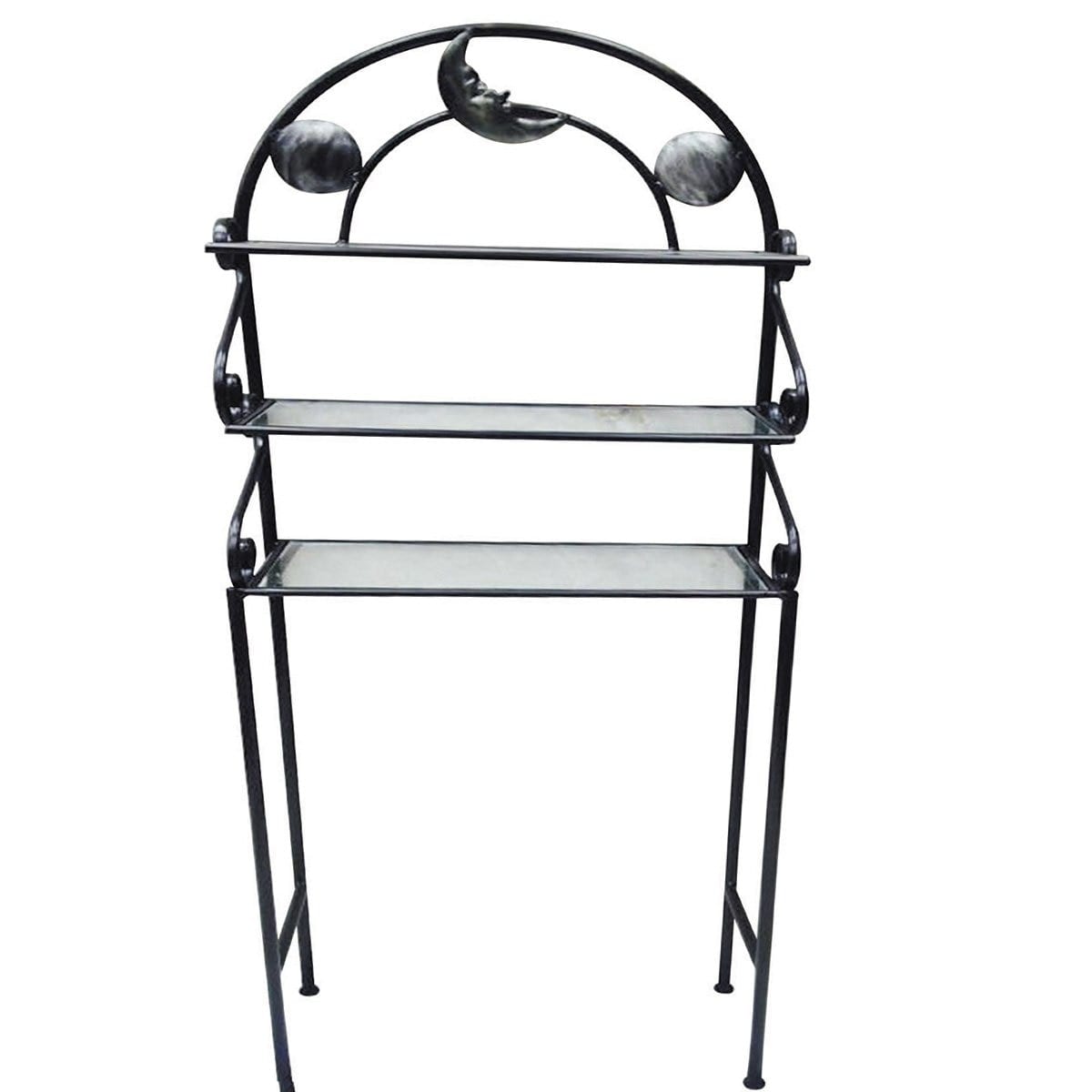 Rack para Baño Celeste, de hierro forjado.